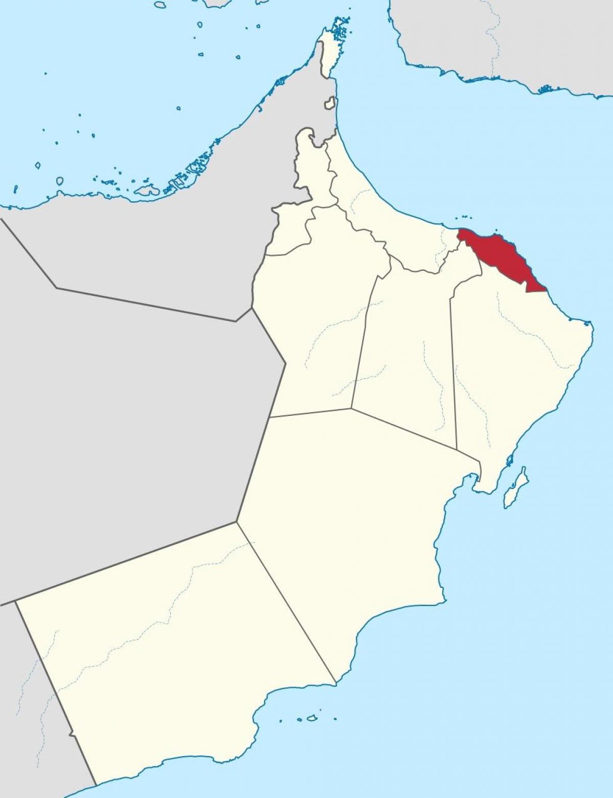 мусцат, Оман на мапи